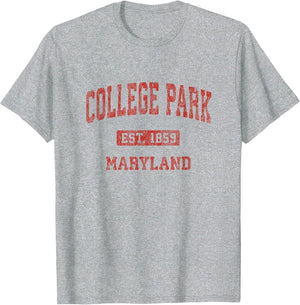 College Park Maryland MD Vintage Athletic Sports Design