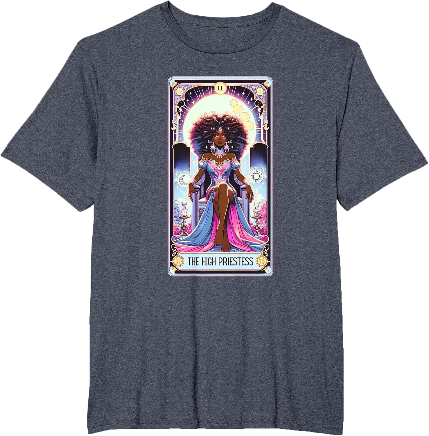 Mystical Celestial High Priestess Tarot Card