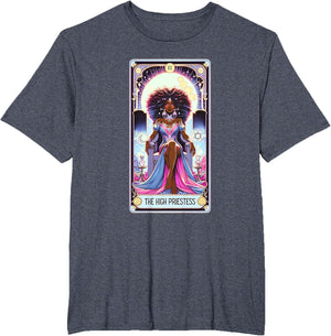 Mystical Celestial High Priestess Tarot Card