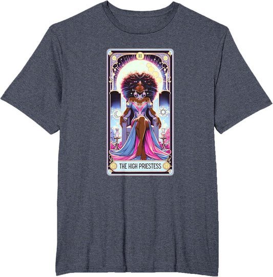 Mystical Celestial High Priestess Tarot Card