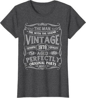 Man Myth Legend Vintage 1978 Year of Birth Birthday