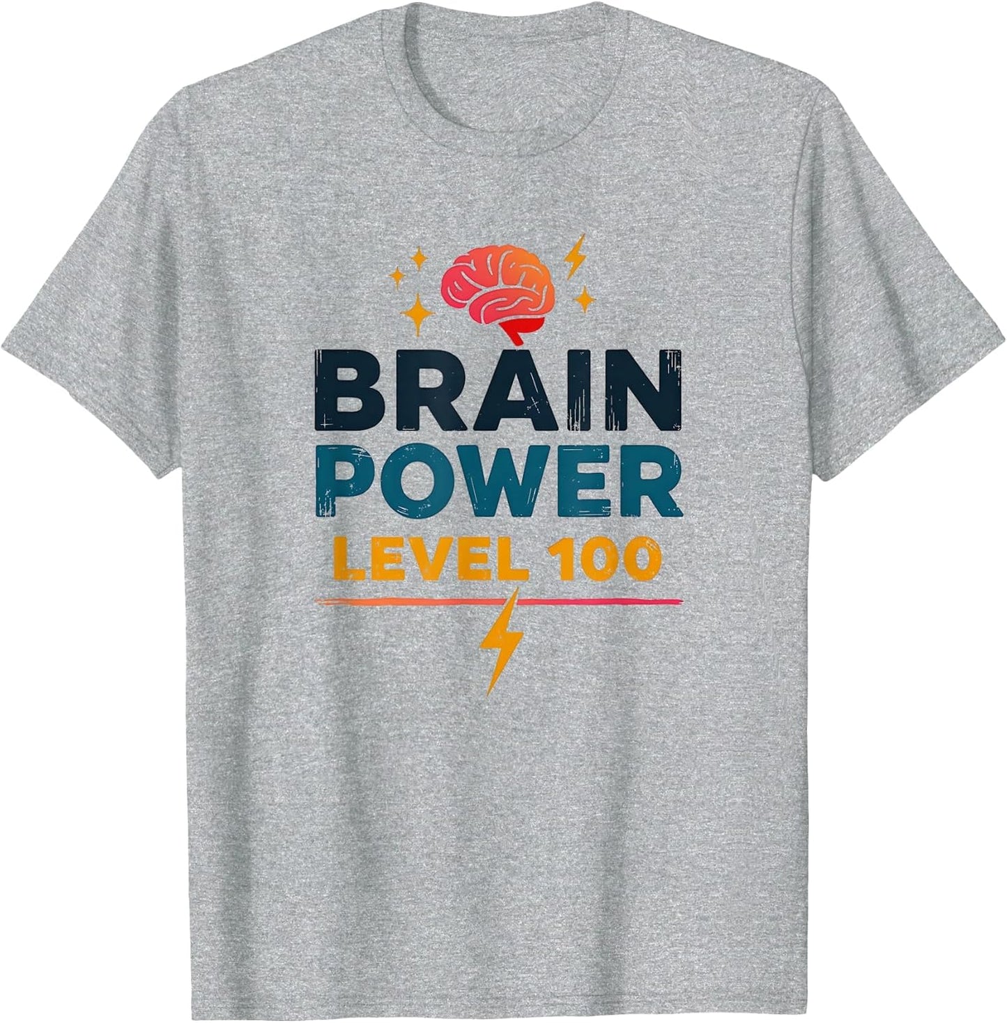 Brain Power Level 100 School Achievement Design