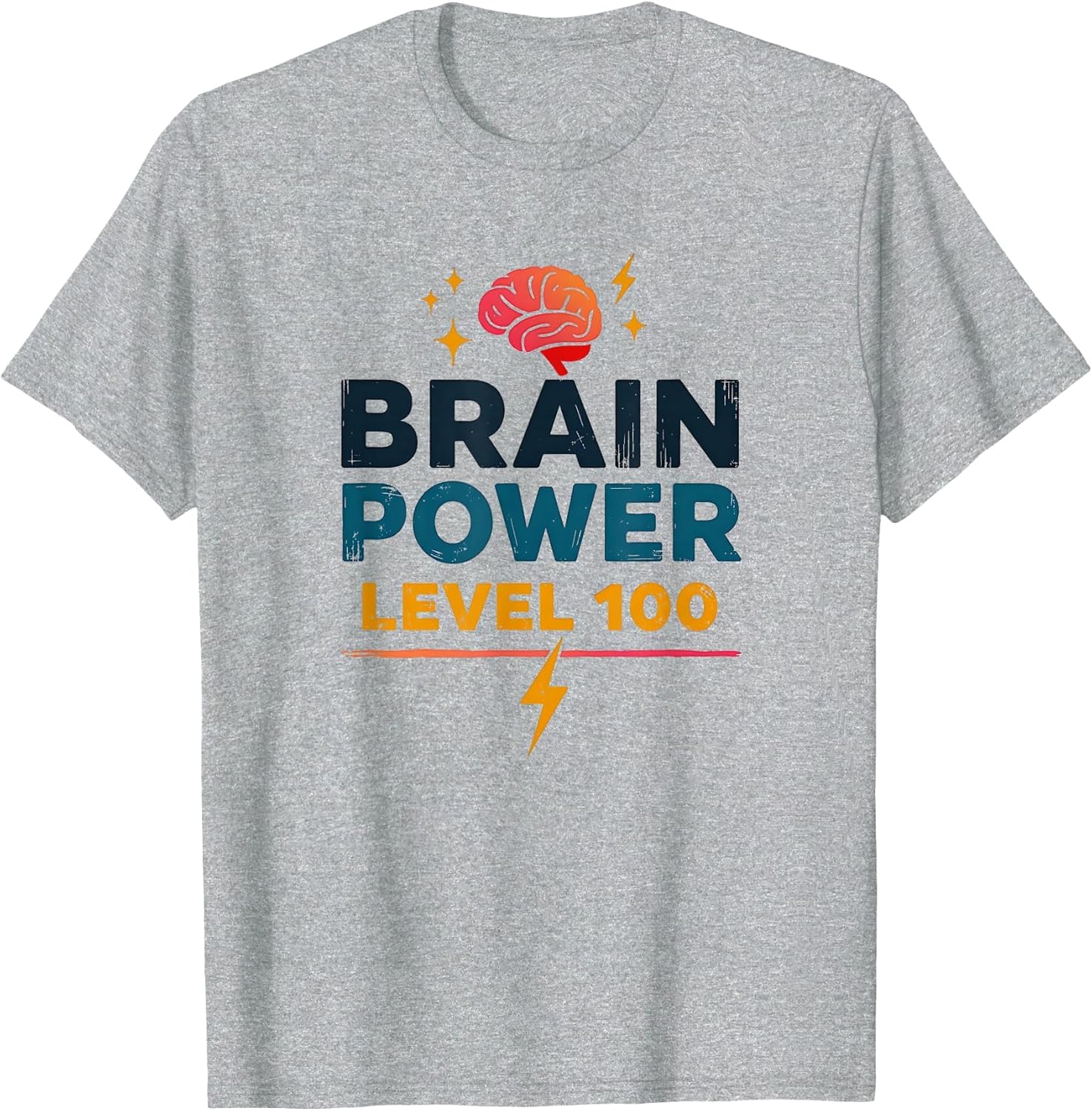 Brain Power Level 100 School Achievement Design