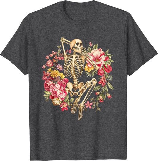 Floral Skeleton Flowers Goth Skulls Halloween Costume