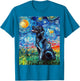 Black Labrador Starry Night Dog Art by Aja