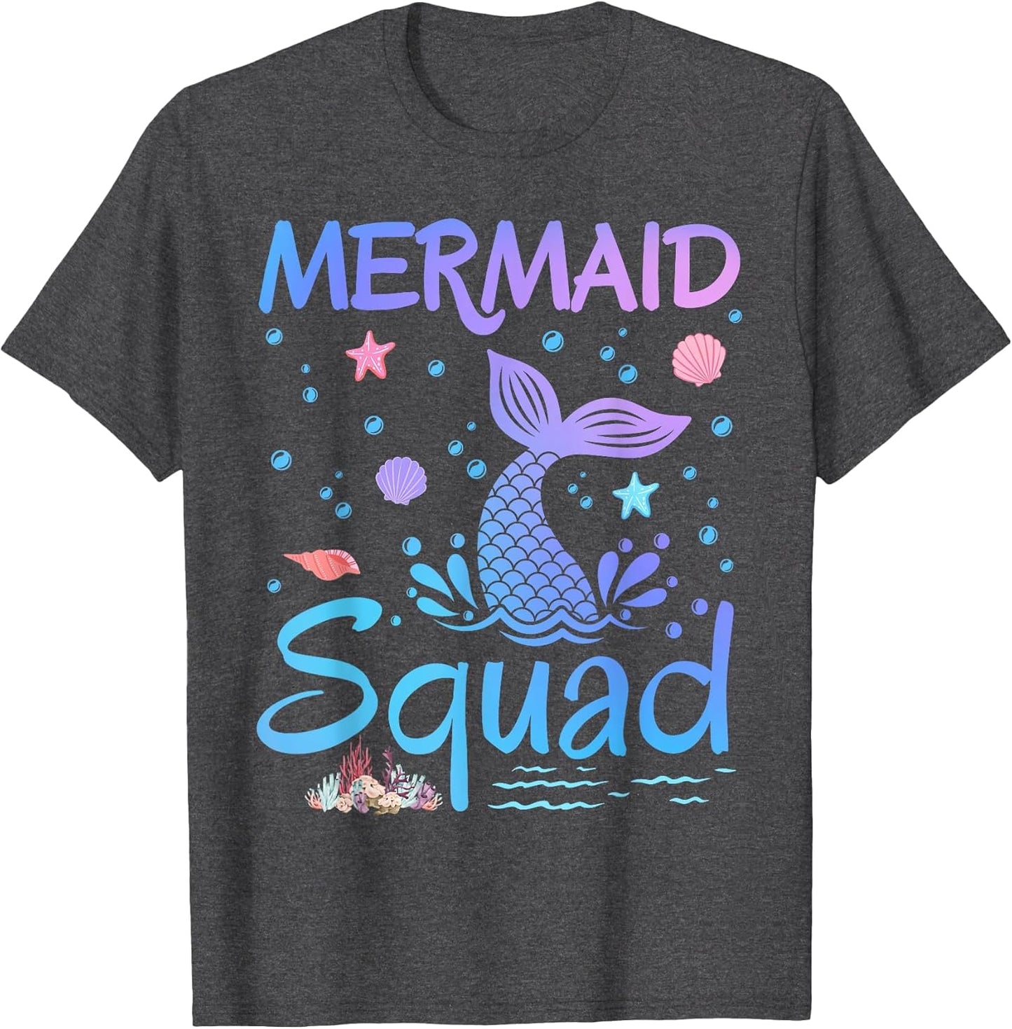 Mermaid Squad Birthday Girls Matching Family Party Themed