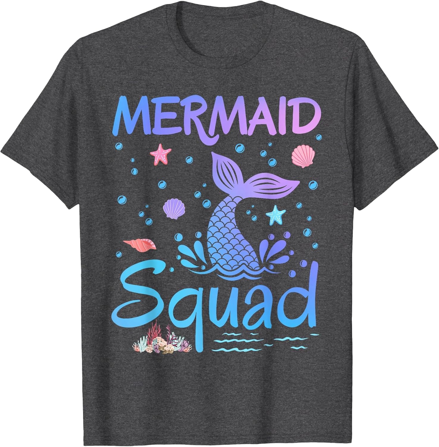 Mermaid Squad Birthday Girls Matching Family Party Themed