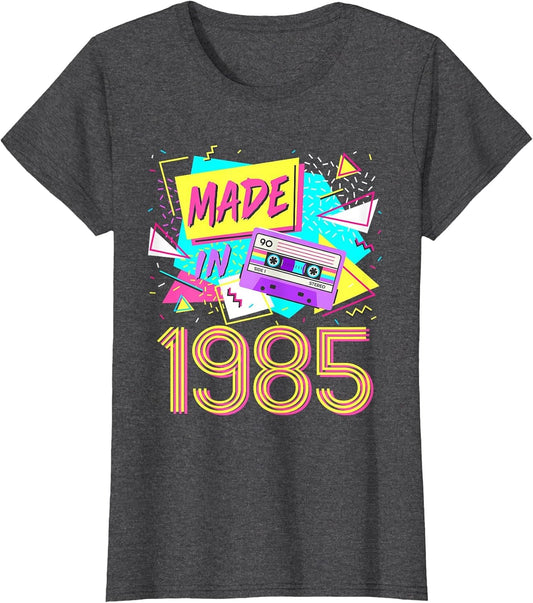 Made in 1985 37 Years Old Retro Vintage 80s 37th Birthday