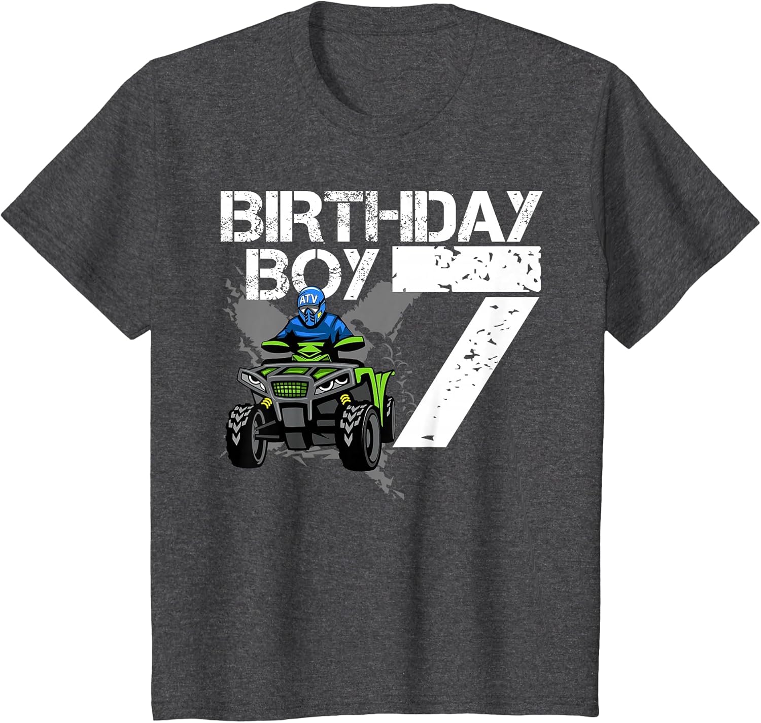 Birthday Boy 7 Years Old ATV Four Wheeler Quad Bike