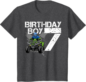 Birthday Boy 7 Years Old ATV Four Wheeler Quad Bike