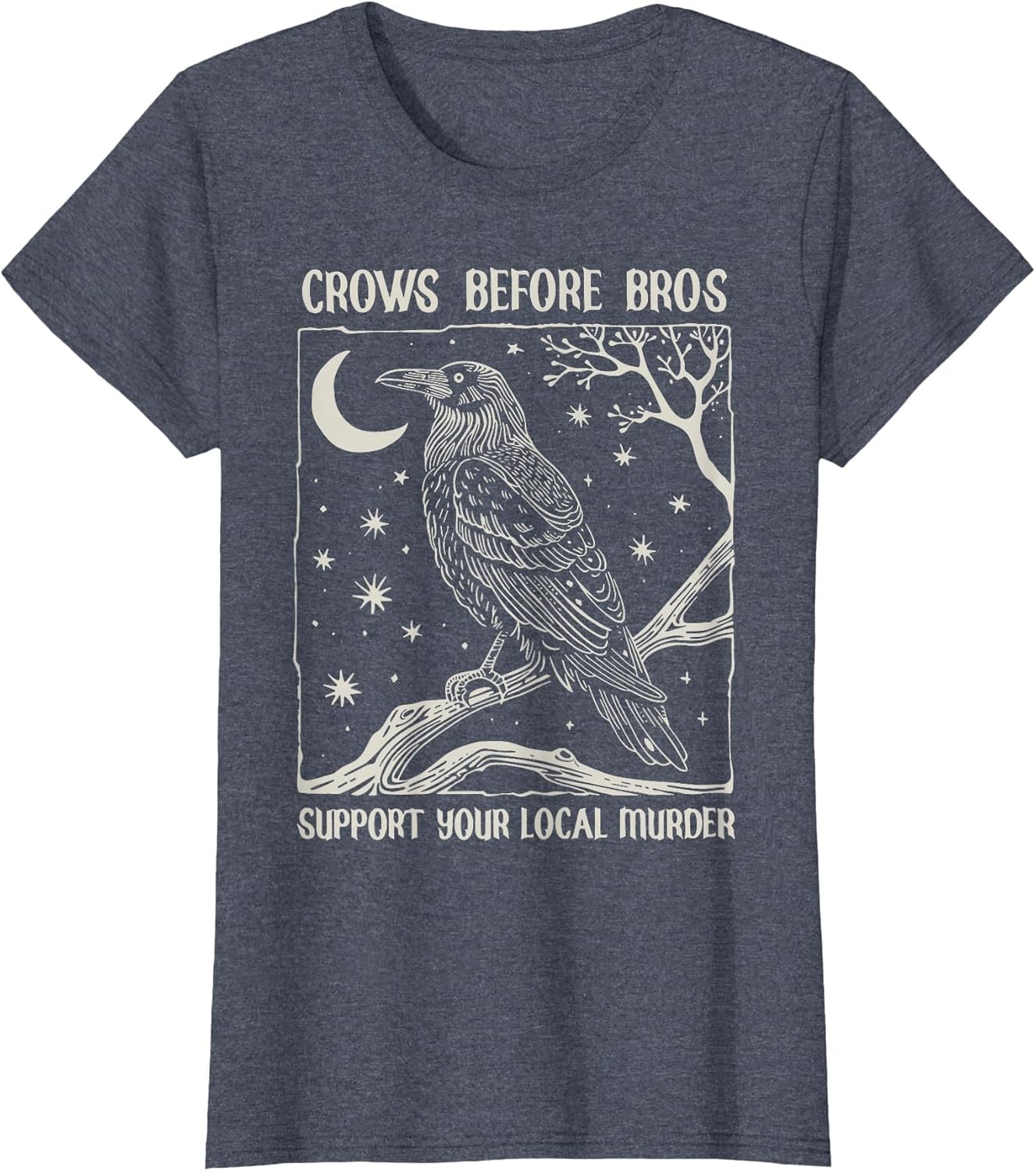 Crows Before Bros Support Your Local Murder Funny Halloween