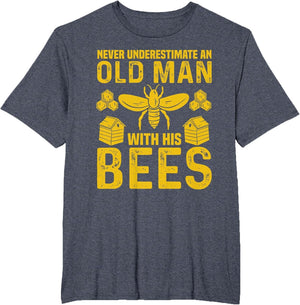 Apiary Bee Keeper an Old Man with His Bees Beekeeping