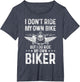 Biker Wife Girl I Ride My Own Biker Funny Motorcycle