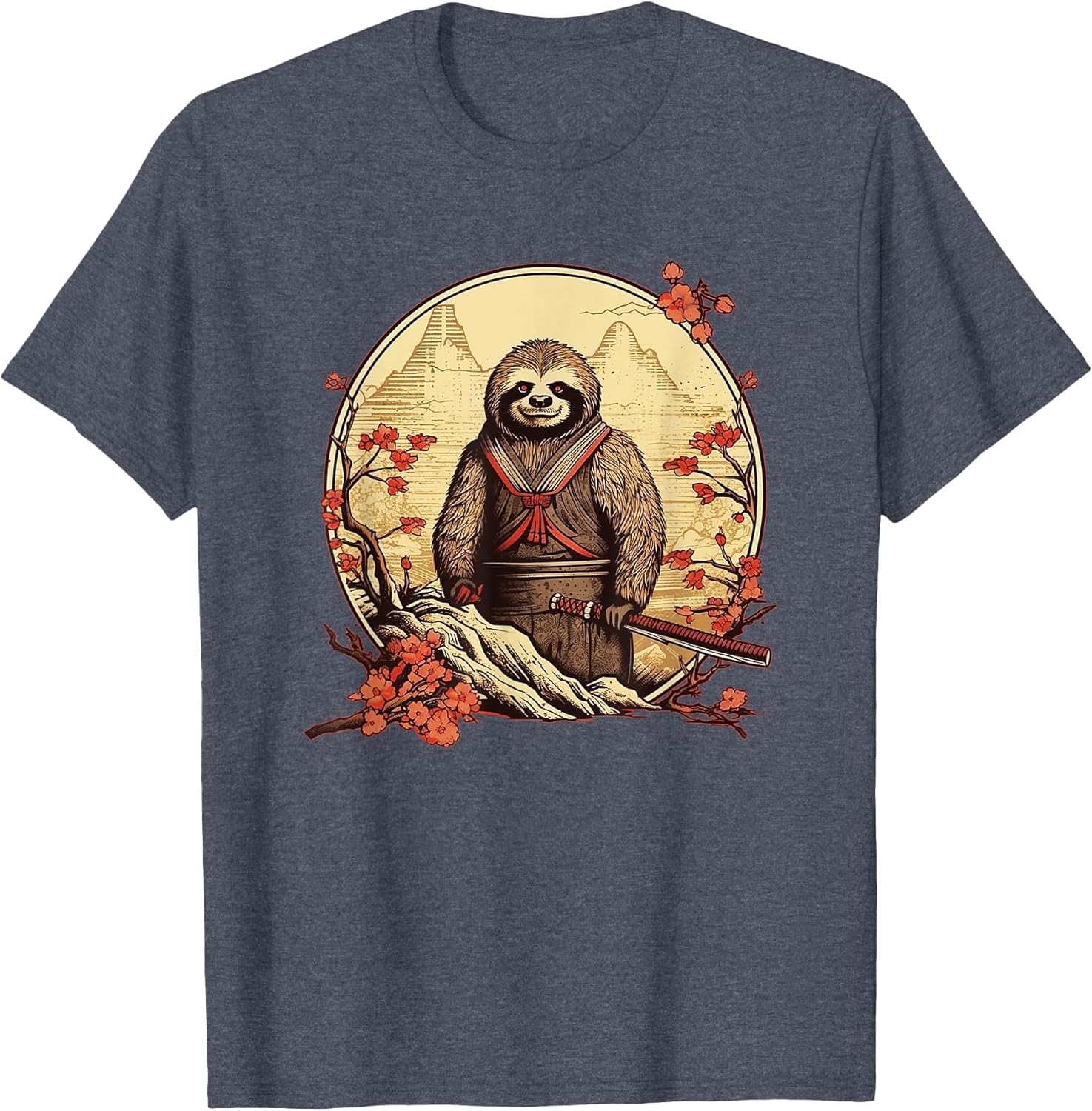 Samurai Sloth Kawaii Japan Style Anime Manga