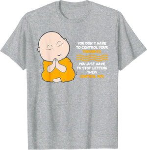Buddha Monk Namaste Control Thoughts Stop Them Buddhism