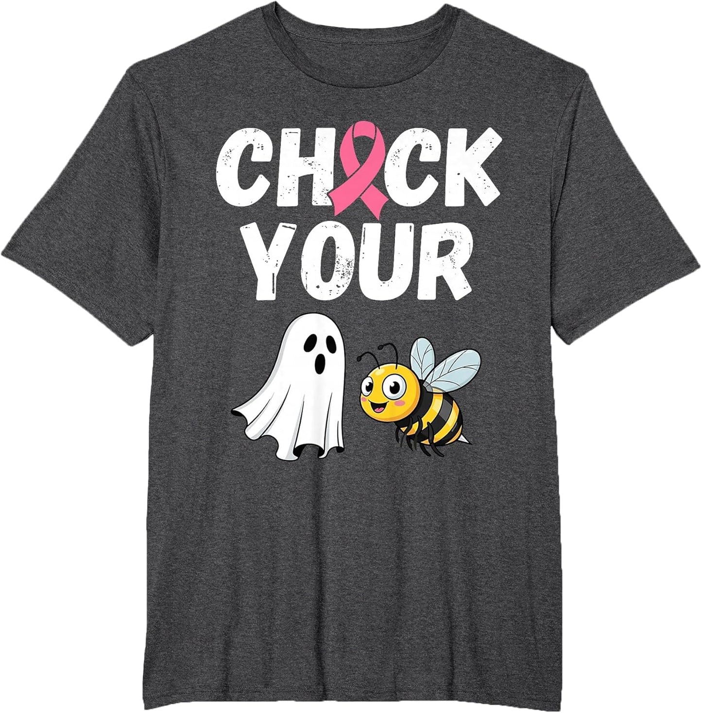 Check Your Boo Bees Breast Cancer Survivor Halloween Ghost