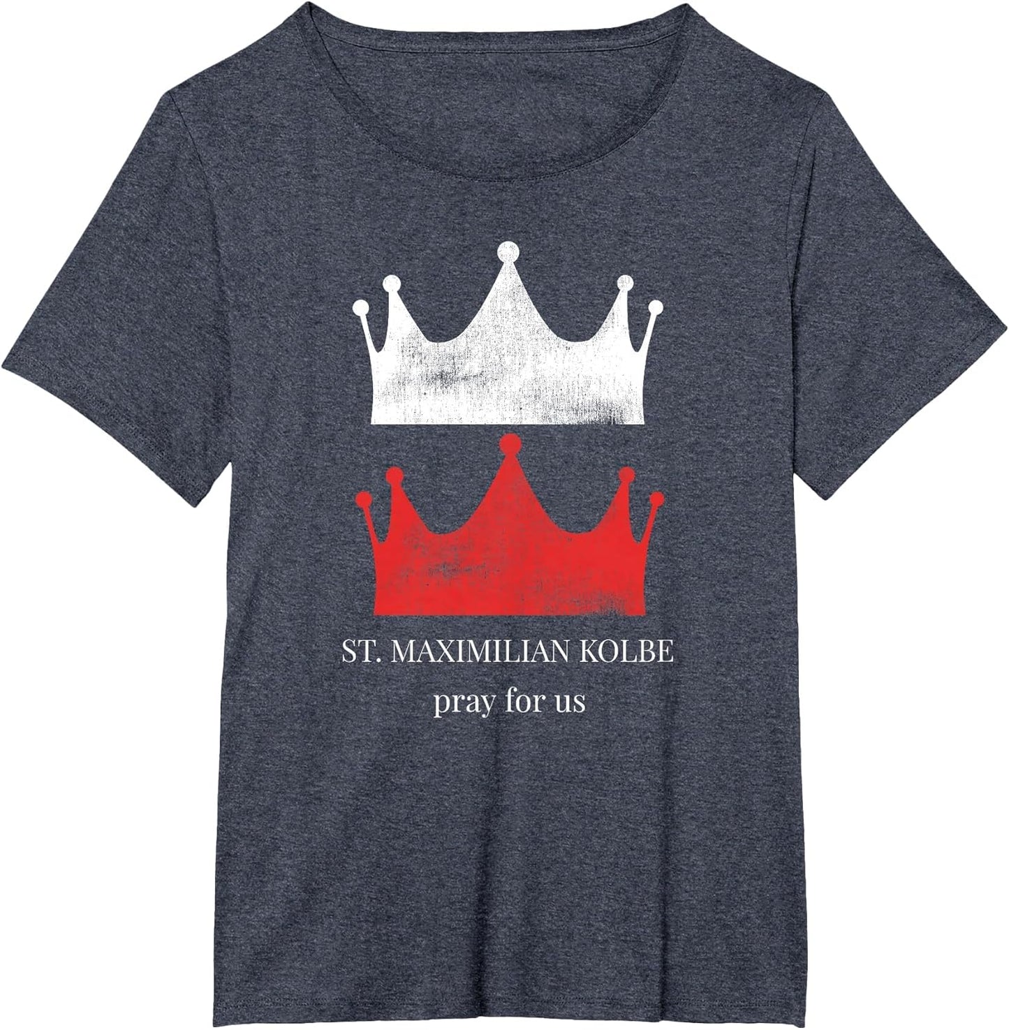 St. Maximilian Kolbe Vision Two Crowns Red White Pure Martyr
