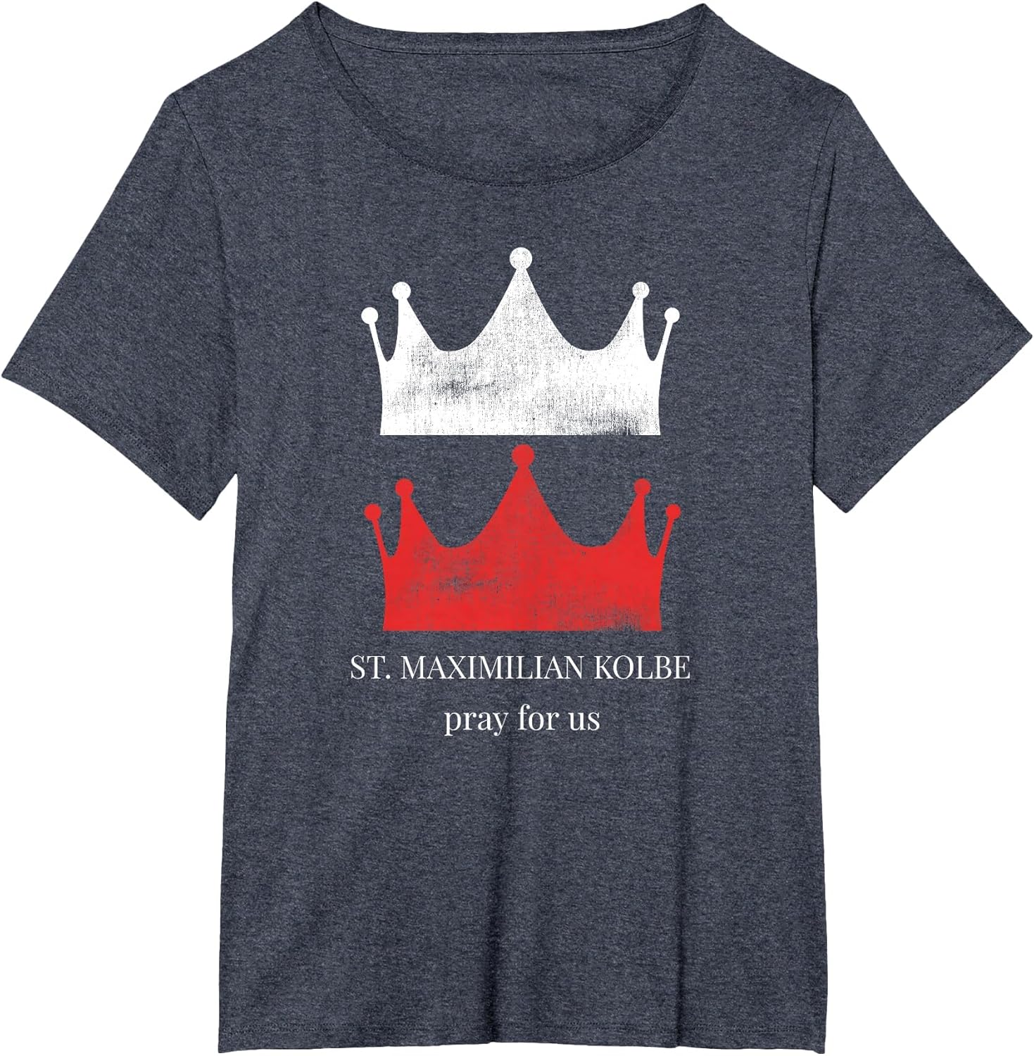 St. Maximilian Kolbe Vision Two Crowns Red White Pure Martyr