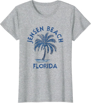 Vintage Jensen Beach Florida Palm Tree FL Retro