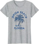 Vintage Jensen Beach Florida Palm Tree FL Retro