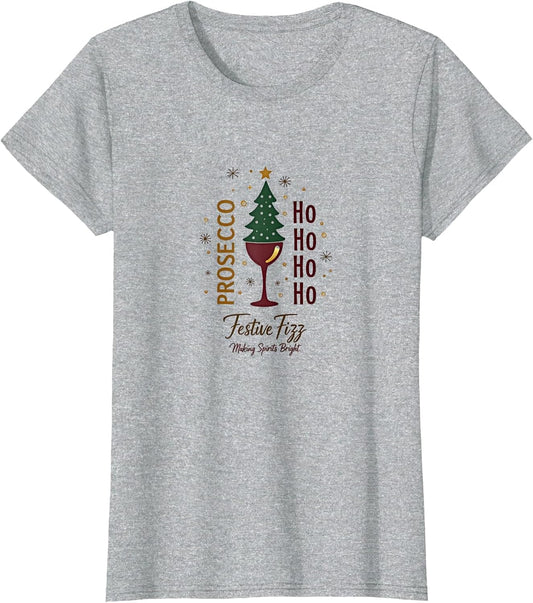 Festive Fizz Prosecco Ho Ho Ho Holiday Christmas Sweater