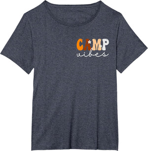 Camp Vibes Cute Groovy Fall Autumn Lovers Appreciation Day