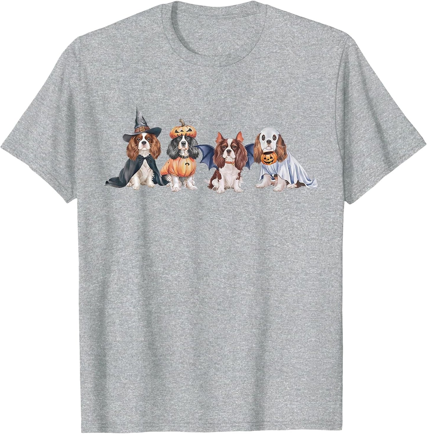 Cute Ghost Witch Cavalier King Charles Spaniel Halloween Dog