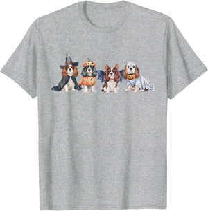 Cute Ghost Witch Cavalier King Charles Spaniel Halloween Dog