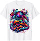 Astronaut with Mushroom in Space Galaxy
