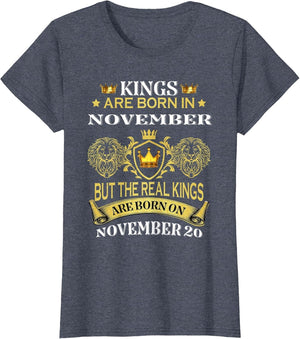 Kings are Born On November 20th Birthday Men Boy Kid