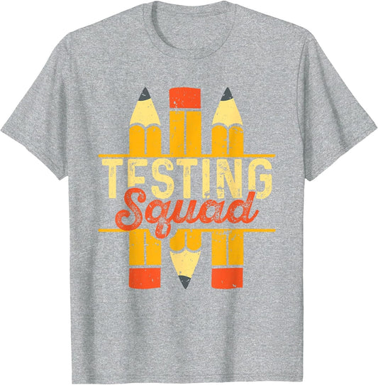 Cute Testing Squad Test Day Teacher
