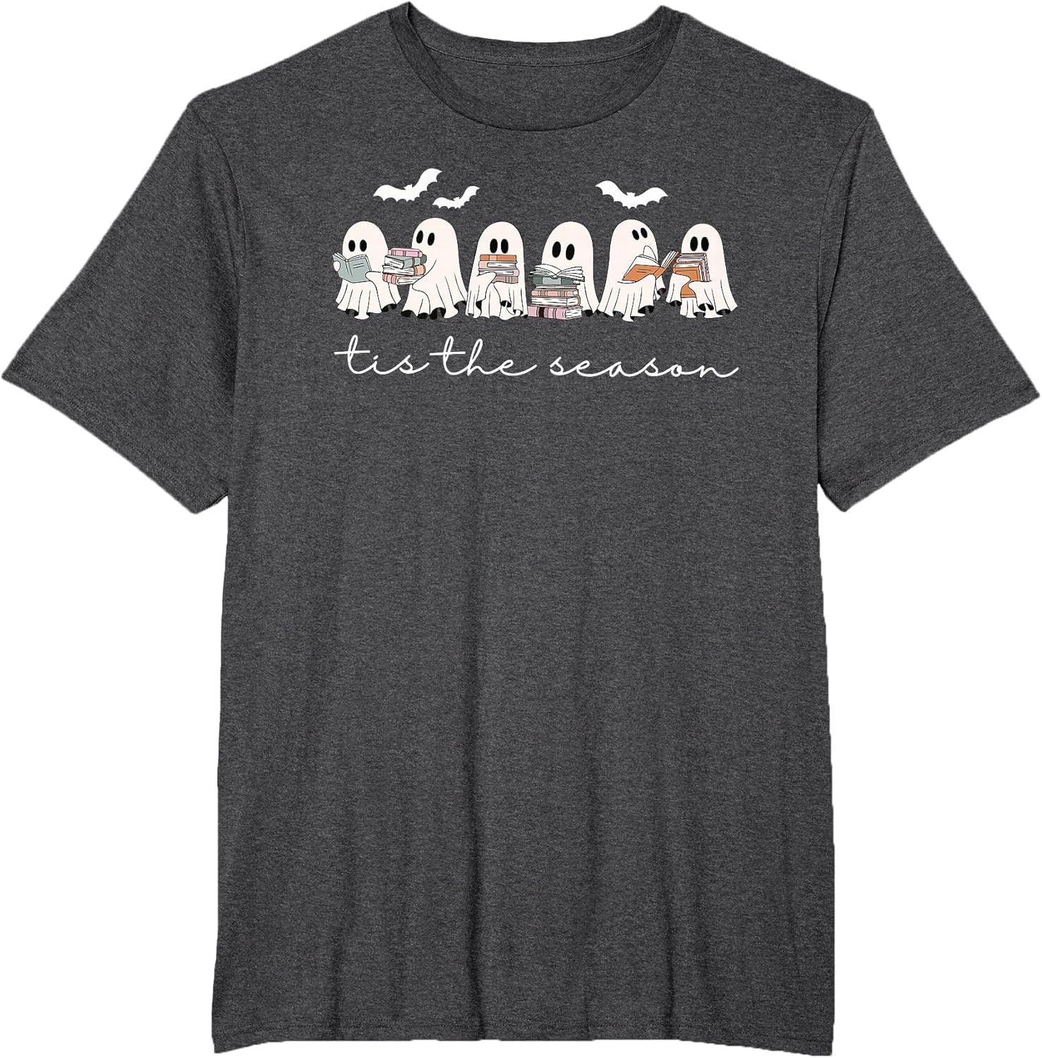 Tis The Season Ghost Halloween Reading Books Lover Teacher