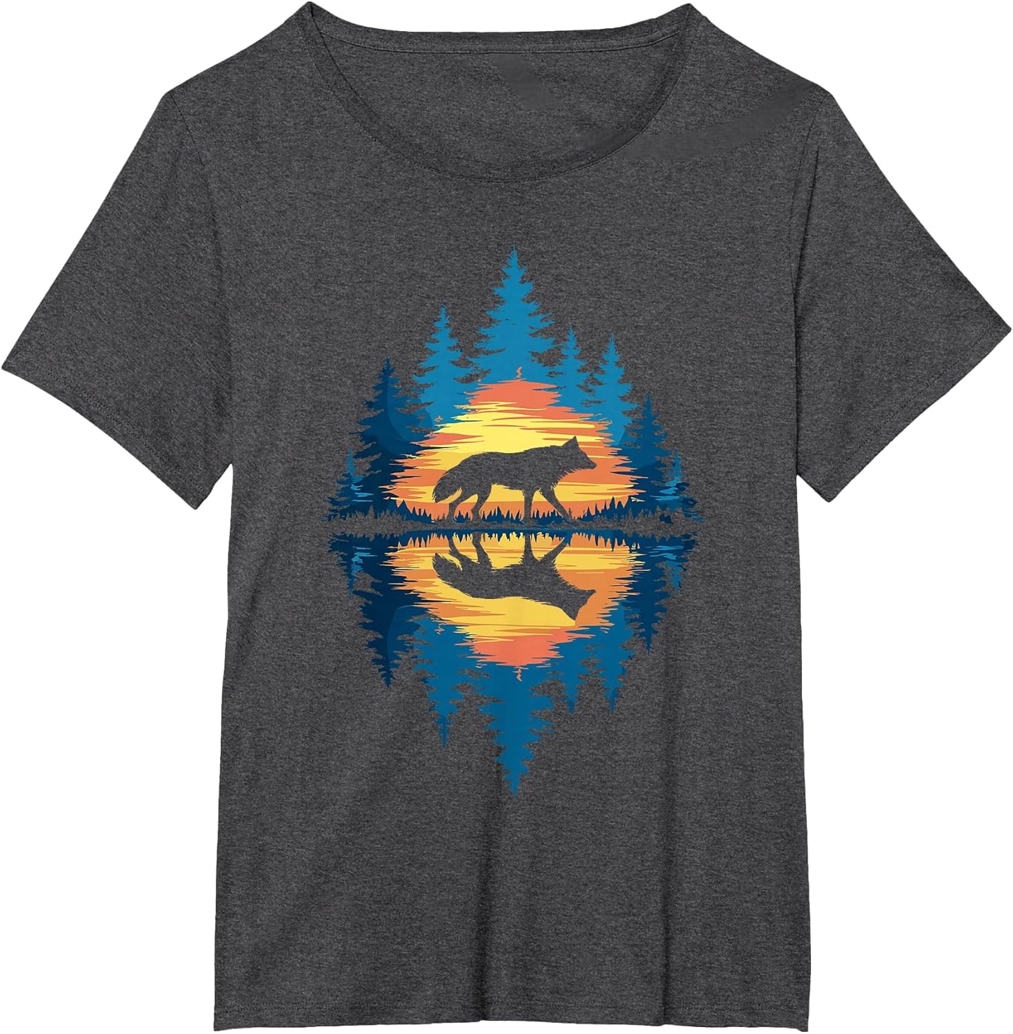 Wolf Forest Nature Wildlife Outdoor Men Women Kids Boys