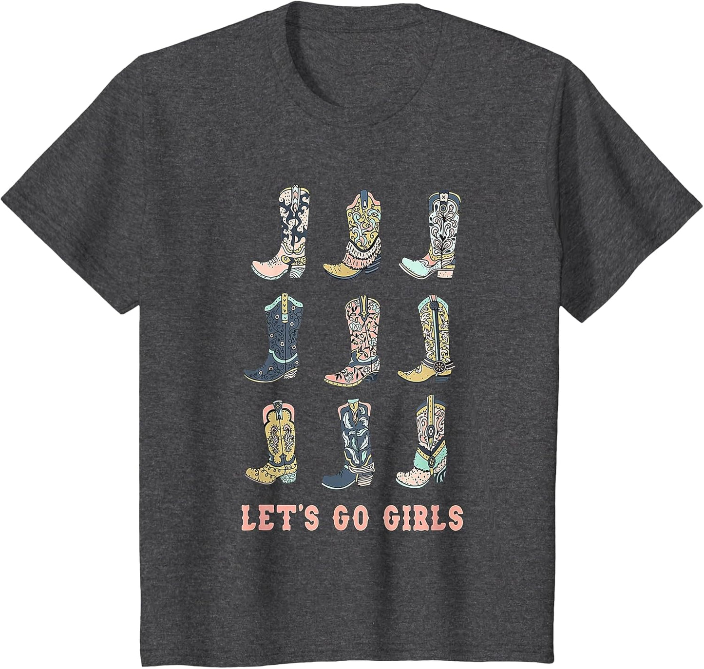 Cowgirl Boot Let's Go Girls Howdy Western Cowgirl