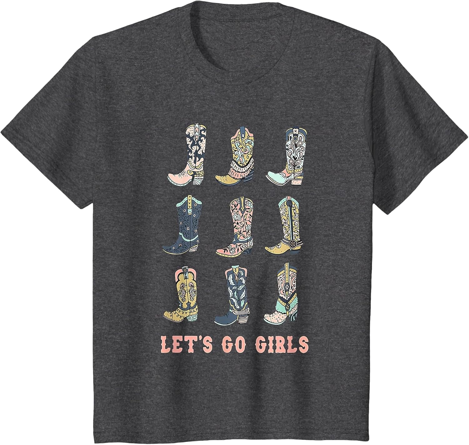 Cowgirl Boot Let's Go Girls Howdy Western Cowgirl