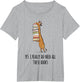 Giraffe Holding A Stack of Books Yes I Really Do Need All