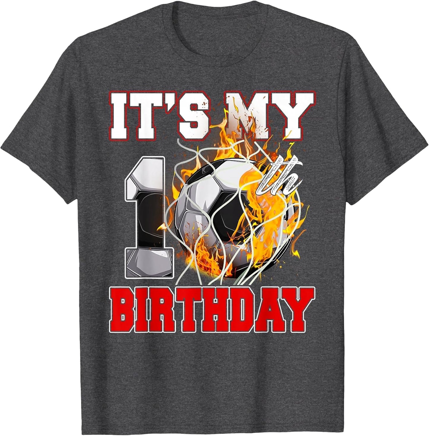 Funny It's My 10th Birthday 10 Years Old Soccer Ball Boys