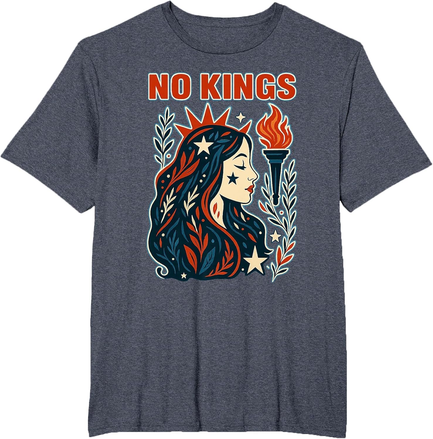 No Kings Retro Patriotic Woman Liberty