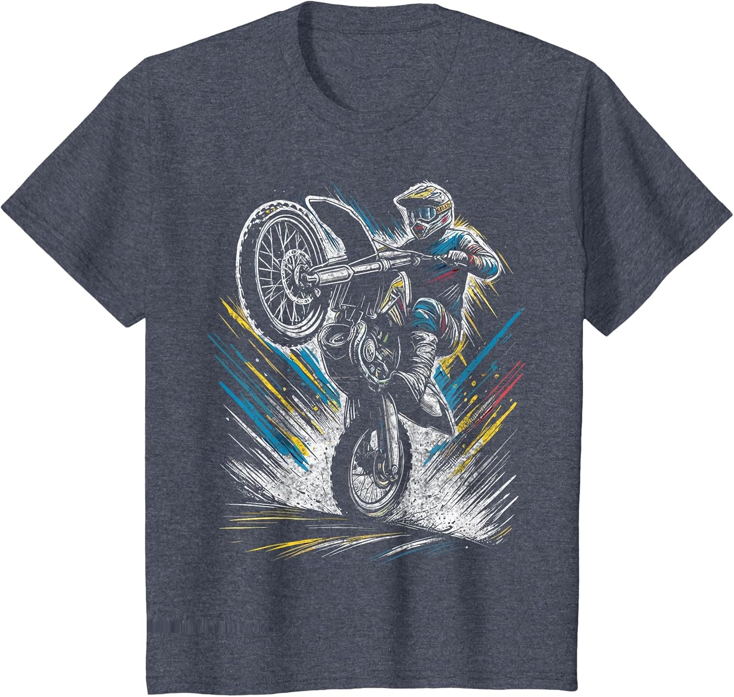 Dirt Bike Rider Motorcycle Retro Motocross