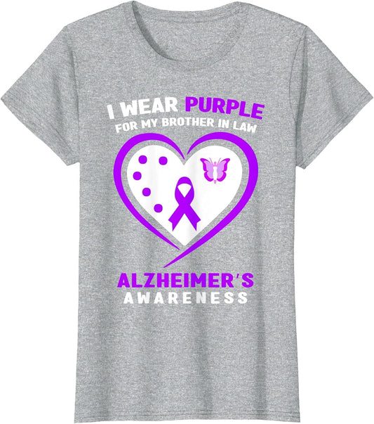 I Wear Purple for My Brother in Law Alzheimer’s Awareness
