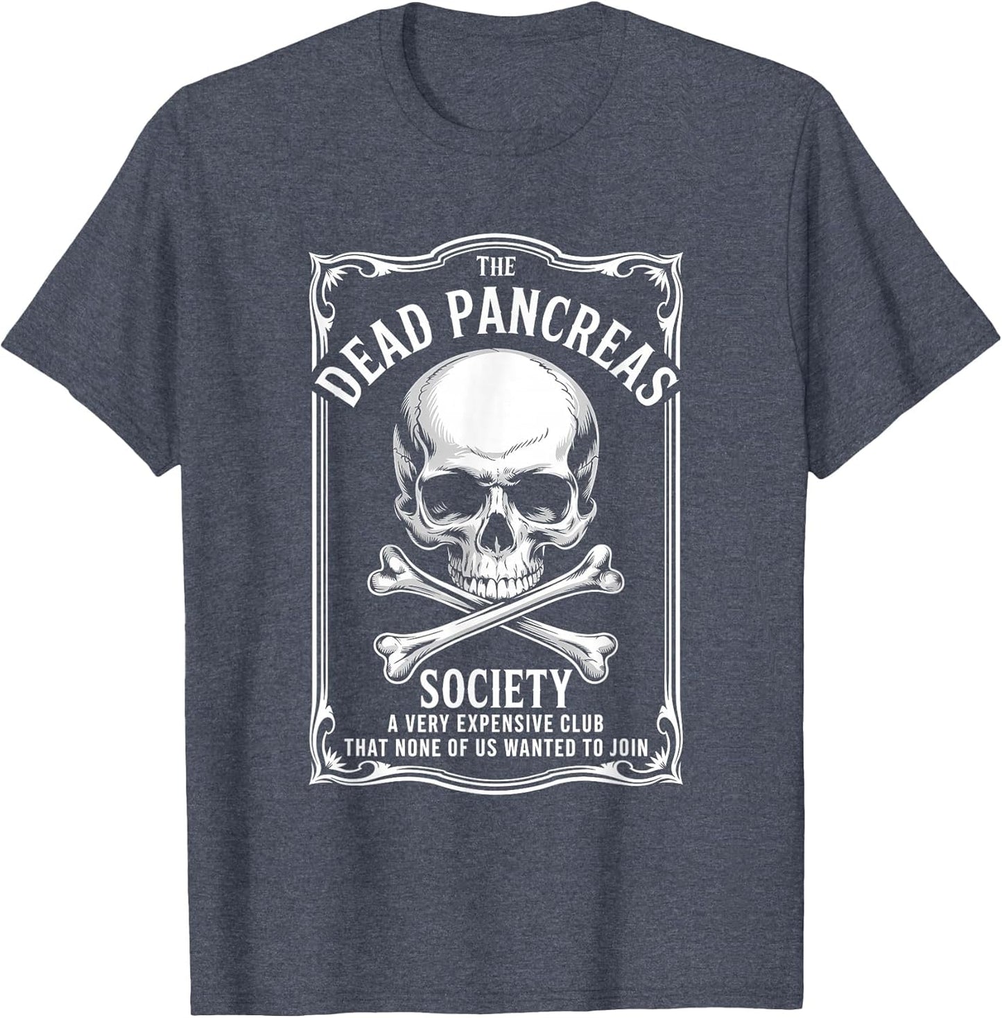 Dead Pancreas Society Shirt Skull Funny Diabetes Awareness