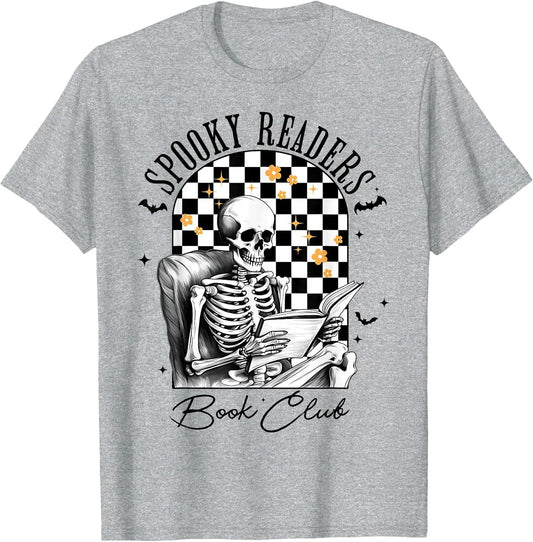 Groovy Spooky Readers Book Club Skeleton Book Lovers Bookish