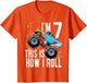 Kids 7 Year Old Shirt 7th Birthday Boy Monster Truck Car