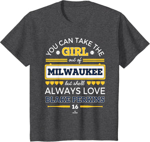 She'll Always Love Blake Perkins Milwaukee Baseball MLBPA