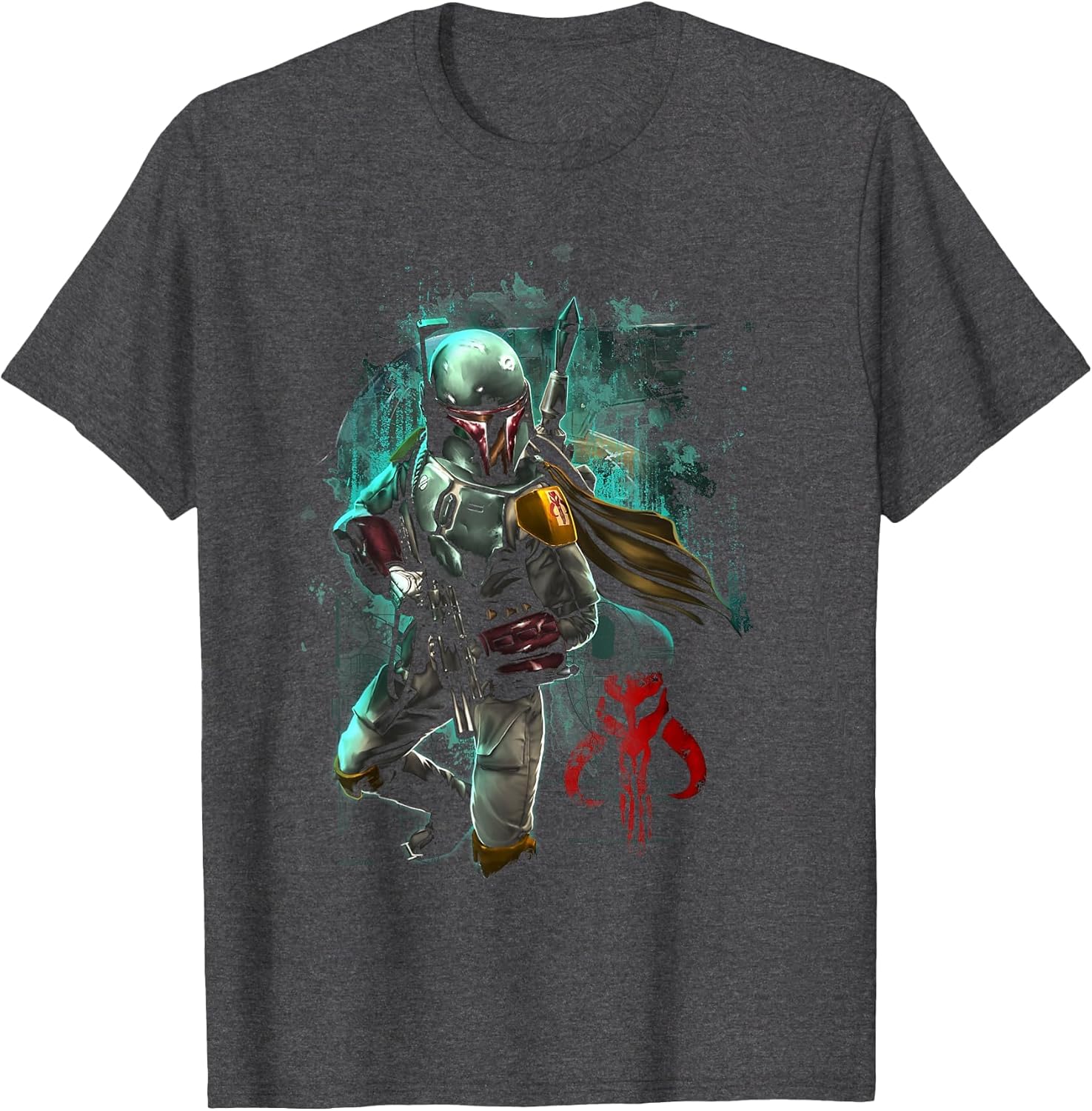 Star Wars Boba Fett Grunge Profile Graphic