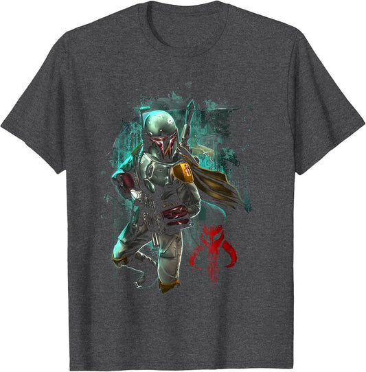 Star Wars Boba Fett Grunge Profile Graphic