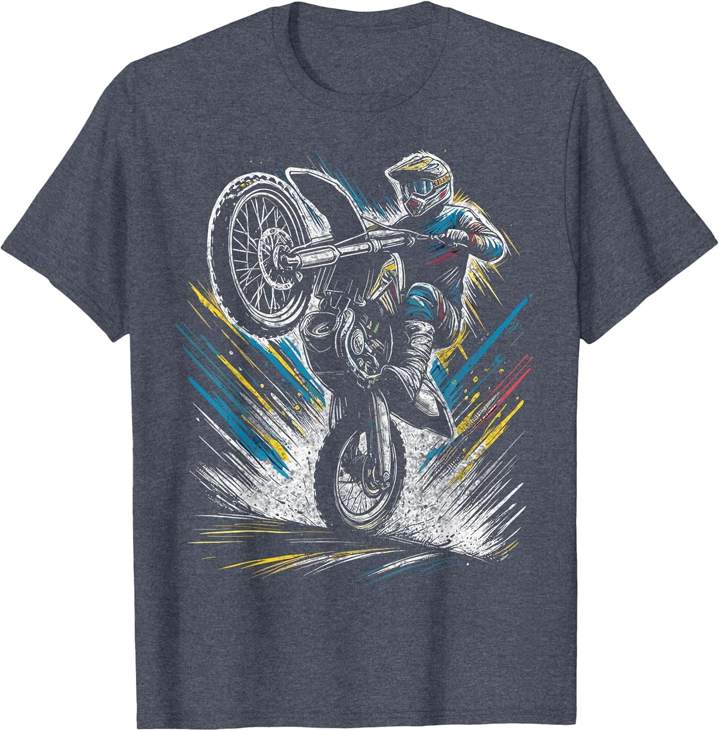 Dirt Bike Rider Motorcycle Retro Motocross
