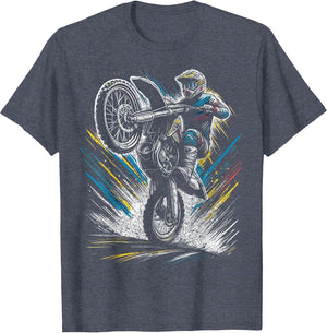 Dirt Bike Rider Motorcycle Retro Motocross