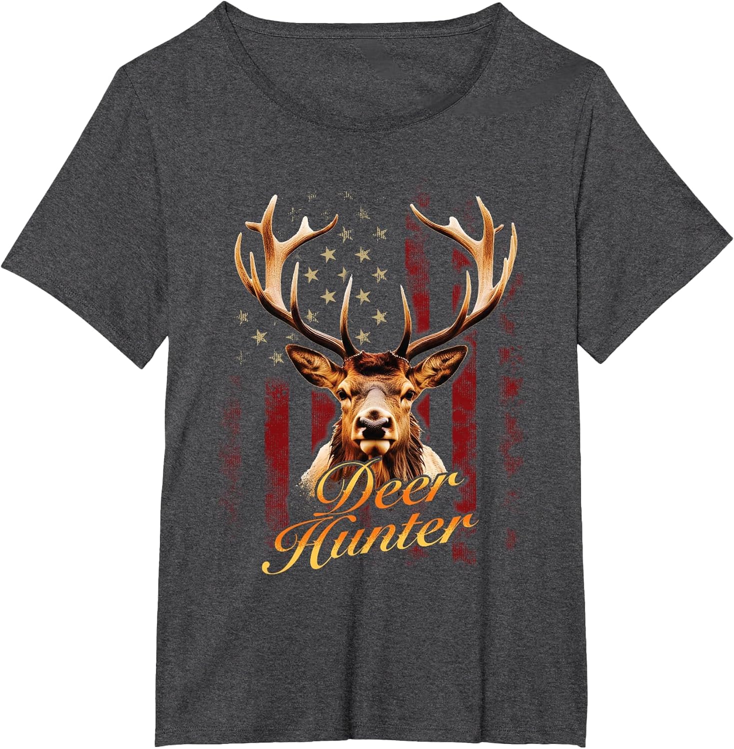 Deer Hunter - USA Flag Hunting Forest Wildlife Animal Lover