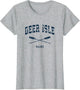 Deer Isle Maine Vintage Nautical Crossed Oars Navy